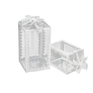 ZL-embalaje de lujo de galletas de flores, caja de regalo de plástico transparente de PVC, recuerdos de boda, embalaje de regalo, venta al por mayor