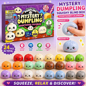 Nuevo Producto Caliente: Calendario de Adviento Misterioso de Dumplings, Caja Sorpresa con Juguete Estrujable, Caja de Regalo para Alivio del Estrés en Adultos, Juguete Rebotador Chusx - Product Image 1