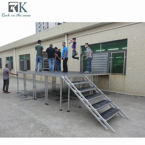 Plate-forme d'étape réglable de conception portative d'étape d'événement mobile de Tableau de 4x4ft - Product Image 2