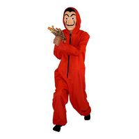 Combinaisons à capuche rouges moins chères Costume Cosplay avec masque Costume gonflable Costume d'Halloween drôle