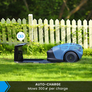 Tondeuse à gazon robotisée KHC bleue pour bricolage à domicile, planification automatique de la trajectoire par GPS, alimentation par batterie, désherbage haute efficacité, largeur de coupe de 180 mm, 3500 W - Product Image 4