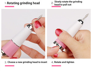Lot de 30 pièces : Coupe-cuticules, Lime à ongles, Ensemble de fraises de manucure, Accessoires pour ongles, Fraise à ongles en acier inoxydable, <span class=keywords><strong>Ponceuse</strong></span> à ongles NAD039 - Product Image 5
