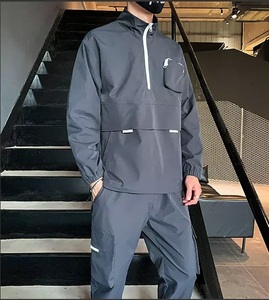 Set giacca da uomo taglia US <span class=keywords><strong>2</strong></span> pezzi Casual con collo alto mezza Zip tuta tuta da jogging Set - Product Image 6