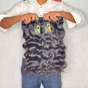 Extensiones de Cabello Brasileño Rizado y Liso, Proveedores de Cabello Humano Virgen Ondulado y Rizado Natural de Templo Indio - Product Image 1