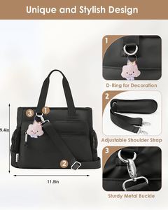 Sac Isotherme Repas Isotherme Grande Capacité Anti-Fuite pour Femme, Sac à Déjeuner Souple pour Adultes, Travail, Pique-Nique, Voyage - Product Image 4
