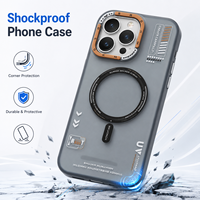 Coque de luxe personnalisée en TPU+PC avec anneau magnétique anti-traces de doigts pour iPhone 15/14/13/Sunmorn, film IML double face, nouveauté