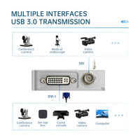 Tarjeta Capturadora de Video de Alto Rendimiento, Precio de Fábrica, Sin Controladores, 1080P60 SDI HDMI DVI a USB 3.0, para Video Quirúrgico y Transmisión en Vivo