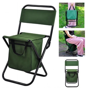 2025 Nueva Bolsa plegable portátil playa jardín al aire libre ocio Camping viaje dibujo madera respaldo pesca taburete silla - Product Image 2