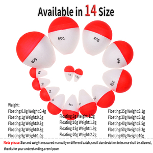 Vente en gros Flotteur de pêche en mousse léger 0.8g-60g Bouée flottante Bobber Flotador Boias De Pesca <span class=keywords><strong>Tube</strong></span> de bâton lumineux pour la pêche en lac - Product Image 3
