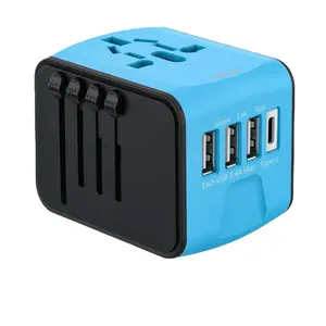 OSWELL adaptor perjalanan, aksesoris ponsel, colokan Inggris, adaptor perjalanan ac power adapter dengan port usb