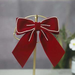 קשת גדולה שיער קליפ קוקו מחזיק שיער אביזרי גדול גודל אלסטי שיער להקות מוצק צבע חדש סיכות - Product Image 4