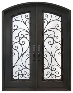 Puerta delantera <span class=keywords><strong>de</strong></span> seguridad <span class=keywords><strong>de</strong></span> hierro forjado Prima, entramado <span class=keywords><strong>de</strong></span> partición <span class=keywords><strong>de</strong></span> acero elegante y duradero, diseño moderno <span class=keywords><strong>para</strong></span> apertura Manual <span class=keywords><strong>de</strong></span> Villa - Product Image 5