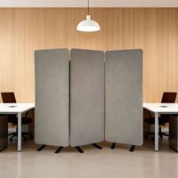 Paravent acoustique portable en polyester de fabrication chinoise, moderne, pour bureau, séparateur de pièce intérieur, personnalisable