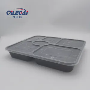 Takeaway Disposable Multi-compartment Food Packaging Container Meal Prep Containers