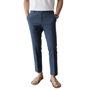 Pantalones de negocios informales para hombre, ropa de Boutique personalizada, a la moda, simple y simple