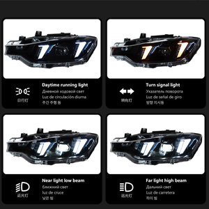 ใหม่ไฟหน้ารถยนต์สีเหลืองสีขาว DRL แบบปลั๊กแอนด์เพลย์36W 6000 LM สำหรับ3ชุด F30/F35 2013-2018 6000K 12V - Product Image 4