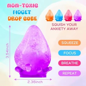 Fidget Cube Stress Relief, Anxiety <b>Squishies</b>, Ice <b>Squishy</b> Stress Cube, Sensory Toys for Kids with Autism, Calming Toys (1pack) - Product Image 3