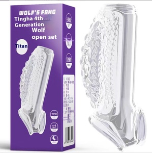 Dildo Dorn Set Transparent Kristall Dorn Ring Verhütung mittel Penis Kondom Männer Sexspielzeug Sexspielzeug Verdickt Verzögerte Sexspielzeug - Product Image 3