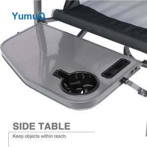 كرسي قابل للطي قابل للتعديل من الألومنيوم للشاطئ والتخييم في الهواء الطلق كرسي مدير مع الكبار - Product Image 4