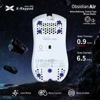 X-Raypad Obsidian Air 6.5Mm PTFE Penyerap Guncangan Tahan Aus Pengurang Kebisingan 40 Buah untuk Bantalan Kaca Sepatu Mouse Gaming