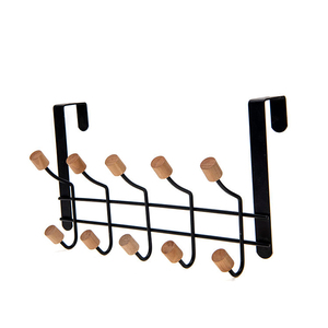 8-<b>Hook</b> Metal <b>Over</b> <b>Door</b> Organizer Rack for Scarf Belt Hat Jewelry & Towel Hangers - Product Image 4