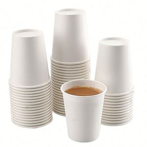 Vasos de Papel Desechables para Bebidas Frías y Calientes de 8oz con Logotipo Personalizado, para Eventos Promocionales - Product Image 3