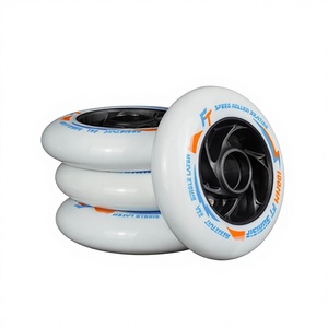<span class=keywords><strong>Ruedas</strong></span> OEM para Patines de Velocidad en Línea 90mm 100 110 85A PU de Alta Elasticidad y Rebote Rodamientos ABEC-9 Uso Exterior Carreras Profesional - Product Image 6