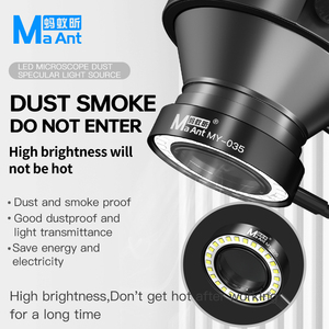 MaAnt MY-035 USB 26 LED Source de lumière de miroir anti-poussière adaptée au microscope stéréo trinoculaire outil de réparation de soudage de <span class=keywords><strong>téléphone</strong></span> portable - Product Image 2