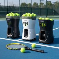 Taşınabilir Tenis Topu Makinesi Otomatik Salınım Uygulaması Uzaktan Kumanda Şarj Edilebilir Pil Eğitim Fırlatıcı Ekipmanı