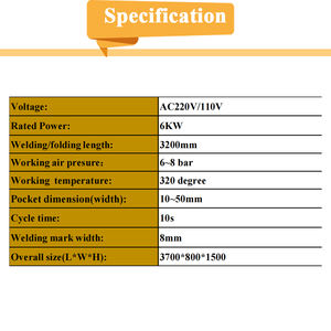 Machine à souder les tissus non PVC à écran tactile multifonctionnelle à l'épreuve du vent - Product Image 5