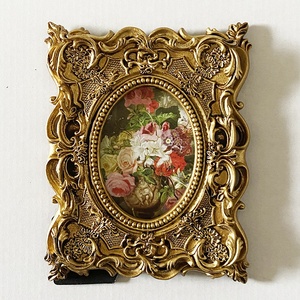 Vente en gros cadre Photo sculpté creux or mur suspendu porche salle à manger chambre <span class=keywords><strong>décoration</strong></span> Table en résine - Product Image 4