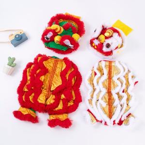 Abbigliamento per Animali Domestici Stile Cinese Danza del <span class=keywords><strong>Leone</strong></span> Invernale per Cani e Gatti Teddy Corgi Accessori per Capodanno in Velluto a Quattro Zampe Vendita all'Ingrosso - Product Image 1