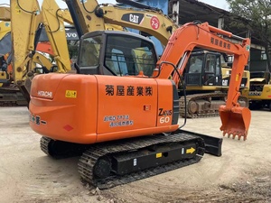 Excavatrice d'occasion de 6 tonnes, Hitachi ZX60, mini-excavatrice hydraulique sur chenilles, d'occasion, d'origine japonaise, en bon état pour le creusement - Product Image 5