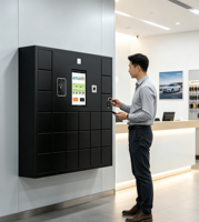 Armoire à clés intelligente murale RFID à 24 emplacements, système de contrôle des clés et des actifs pour la gestion des bureaux commerciaux et des flottes de véhicules