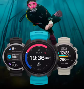 Montre <span class=keywords><strong>de</strong></span> plongée connectée étanche 100m pour sports nautiques, avec Bluetooth et 95 activités <span class=keywords><strong>de</strong></span> plein air - Product Image 1