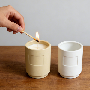Rustic Matte Navy Ceramic Candle Jar Multi Color Candle Holder <b>for</b> Candle Making with <b>Gift</b> <b>Box</b> - Product Image 3