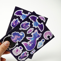Impresión de calidad personalizada A4 hoja de pegatinas impermeables coreano lindo Kawaii dibujos animados Pvc beso corte pegatina