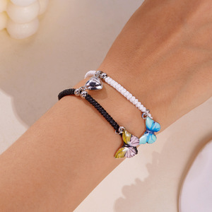 Sáng vài Vòng đeo tay thiết lập phát sáng trong tối đen chuỗi ánh sáng màu Xanh Bướm men quyến rũ từ trái tim tốt nhất bạn bè Vòng đeo tay - Product Image 5