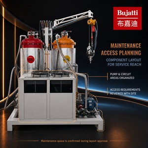 Machine à mousser PU haute pression optimisée pour les sièges de moto touring noirs et marron, par Bujatti - Product Image 5