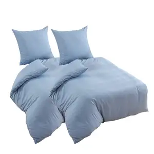 Juego de ropa de cama de lujo, juego de fundas de edredón de 2x80x80cm y 2x135x200cm, 4 unidades, venta al por mayor