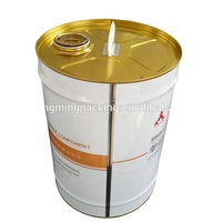 Boîte de conserve fermée à bouche de 25 litres/7 gallons avec couvercle de bec, tambour métallique, seau en acier