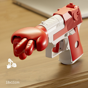 Logotipo personalizado Fiesta familiar Juego de escritorio Props Novedad Descompresión Adivinación Puño Pistola para niños Adultos Piedra Papel Tijeras Concepto - Product Image 2