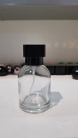 Flacon de parfum en verre transparent de haute qualité, carré ou ovale, vide, avec atomiseur et divers bouchons pour l'emballage de parfums – Prix usine