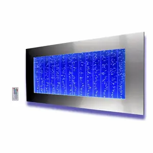 Interior decorative dividers acrylic hanging wall panel mounted dancing led water bubble wall
