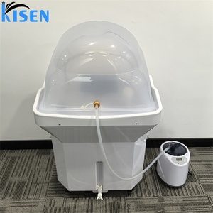 อ่างสระผมเคลื่อนที่ KISEN รุ่นทันสมัย ไม่ต้องติดตั้งระบบประปา พร้อมถังเก็บน้ำ 60 ลิตร ระบบหมุนเวียนน้ำ และระบบอบไอน้ำ - Product Image 2