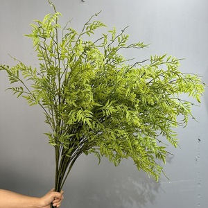 LO-1102 <span class=keywords><strong>Plantes</strong></span> artificielles en caoutchouc souple, feuilles de pampa persan, fougère et sélaginelle, pour la décoration intérieure et les arrangements floraux en salle d'exposition - Product Image 1