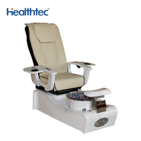Fauteuil de pédicure multifonctionnel moderne avec siège massant vibrant en cuir PU certifié CE pour soins des ongles en spa