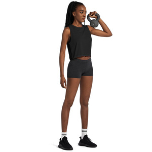 Débardeur de sport tricoté décontracté pour femme, séchage rapide, anti-boulochage, pour yoga, fitness et course à pied, avec logo frontal - Product Image 5