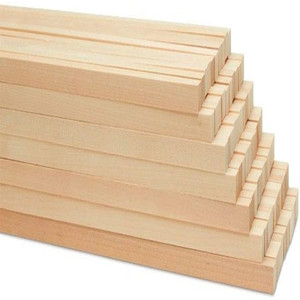 Unfinished Wooden Square Dowel Sticks 36 inch for DIY crafts (bag of 100)