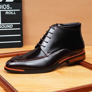 Botas Cortas de Cuero Genuino para Hombre de Alta Calidad, con Cordones, Ideales para Ocasiones Formales y de Negocios - Product Image 4